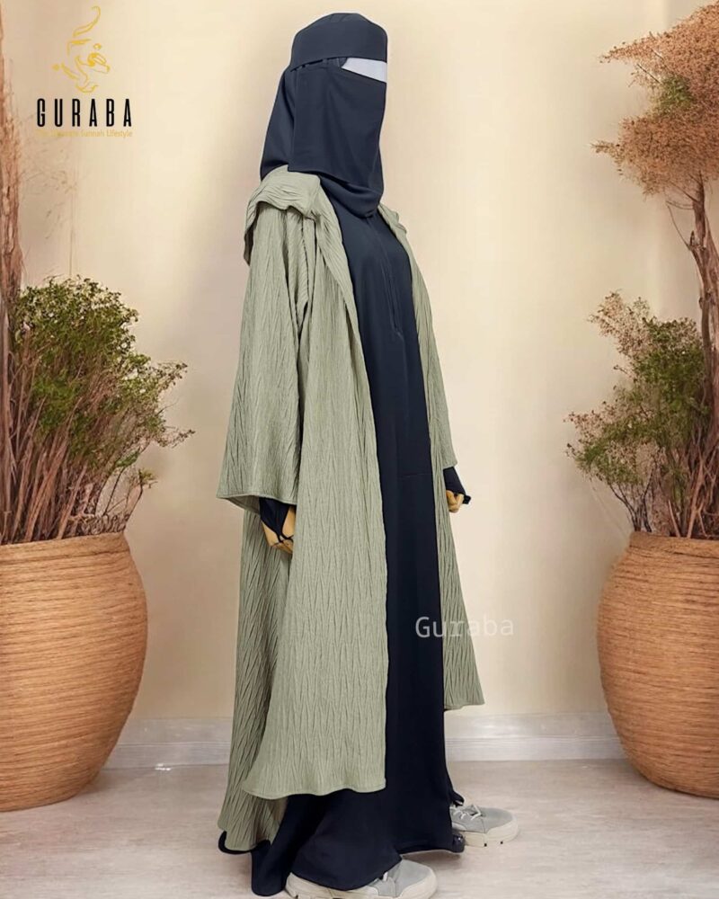 Olive Hoodie Shrug Set 1