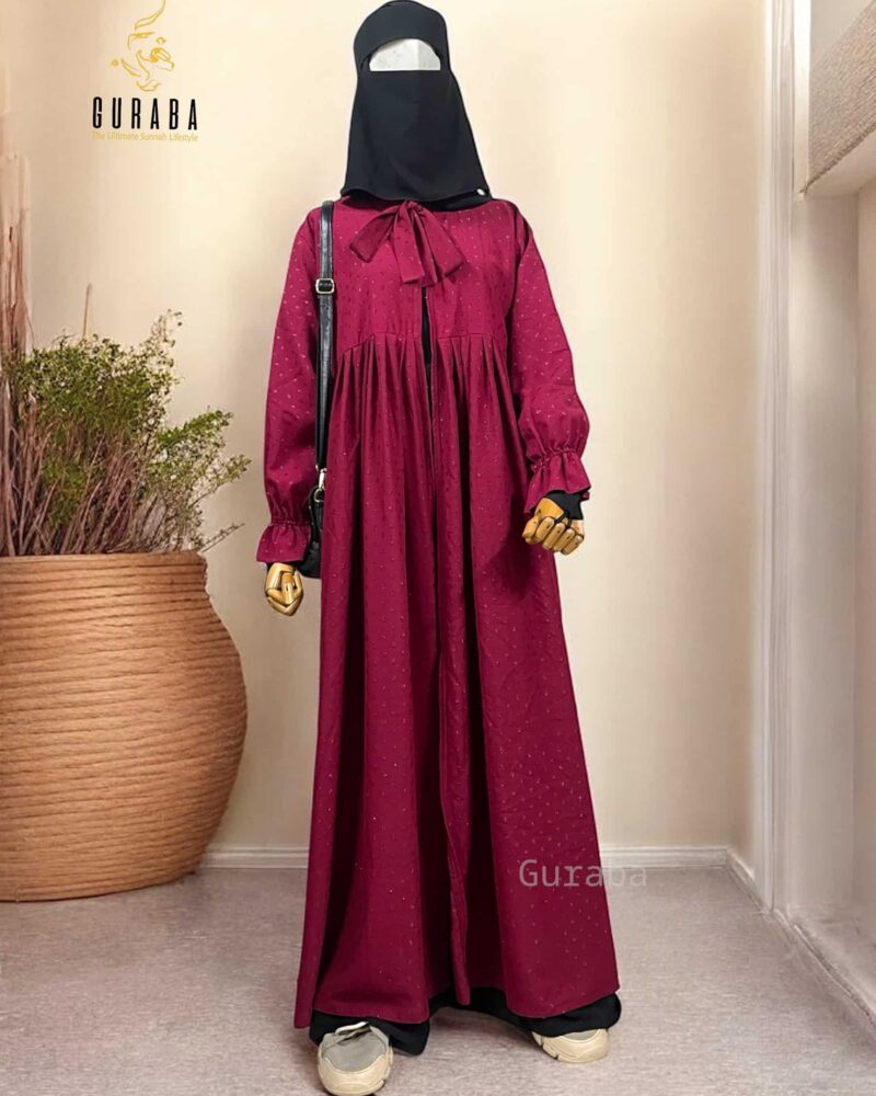 Blood Red Crystal Georgette Shrug