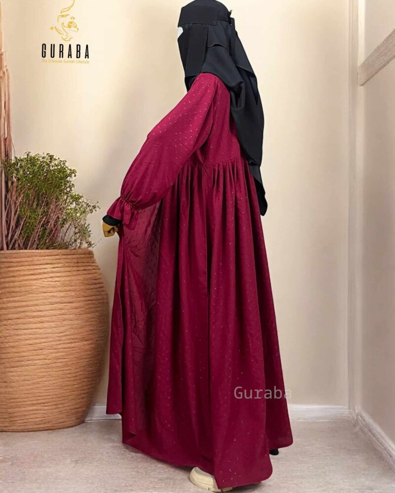 Blood Red Crystal Georgette Shrug 2