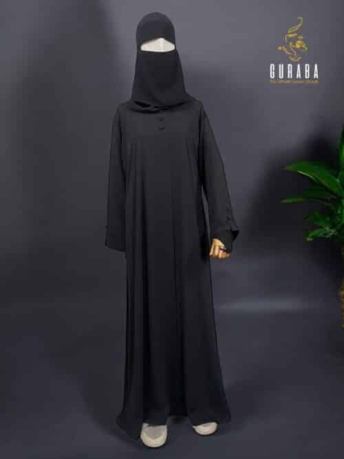 Premium Black Plain Burka