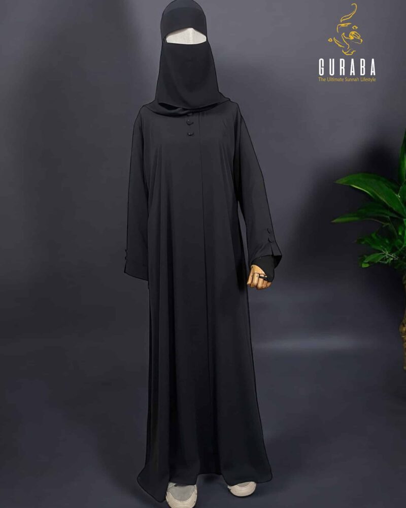 Premium Black Plain Burka