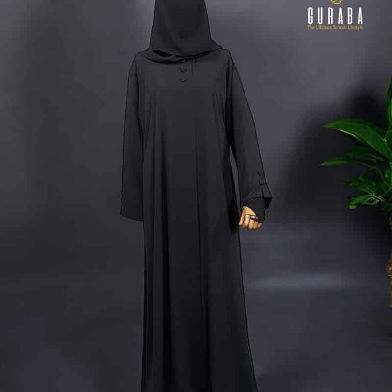 Premium Black Plain Burka