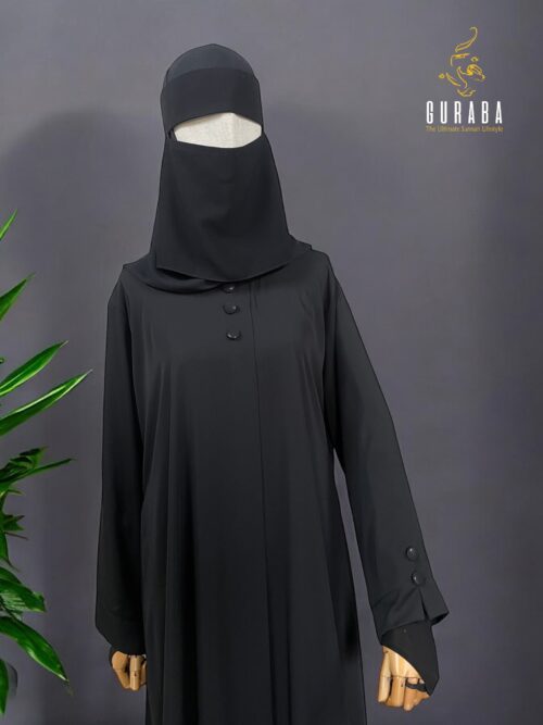 Premium Black Plain Burka 3