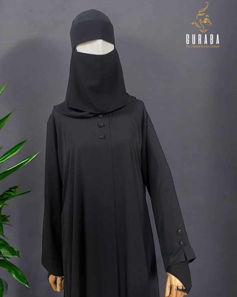 Premium Black Plain Burka 3