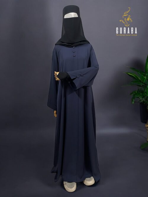 Stone Blue Plain Burka