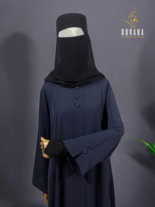 Stone Blue Plain Burka 2