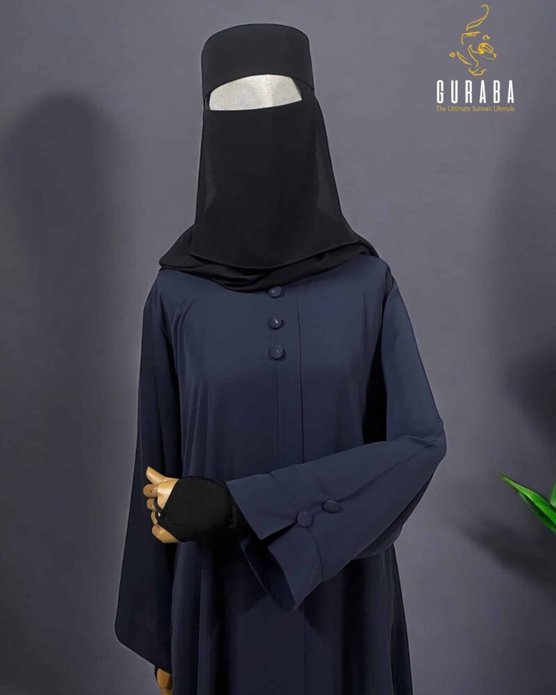 Stone Blue Plain Burka 2
