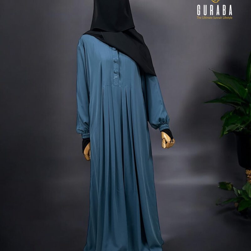 Sky Blue Ruffle Burka