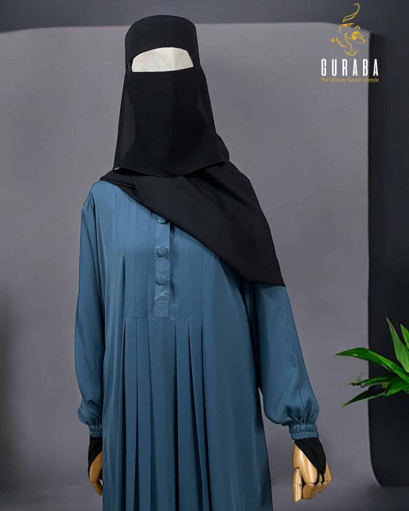 Sky Blue Ruffle Burka 2