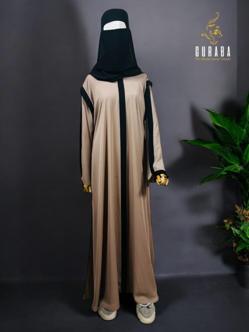 Tan Burka With Black Bit