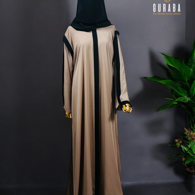 Tan Burka With Black Bit