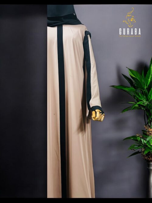 Tan Burka With Black Bit 2