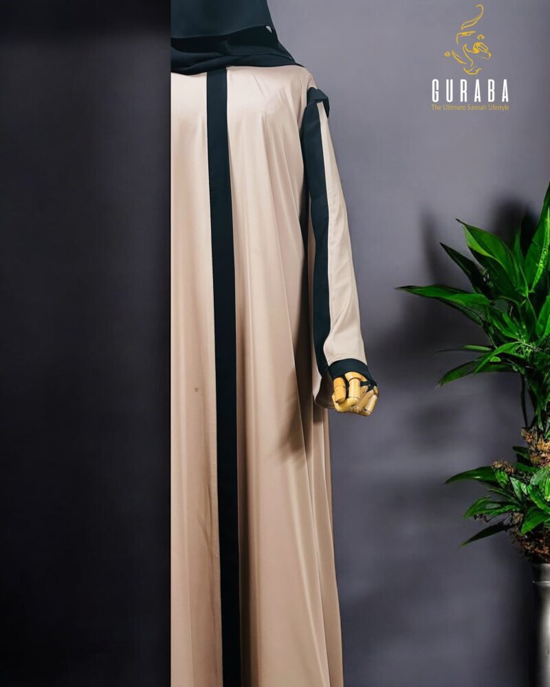 Tan Burka With Black Bit 2