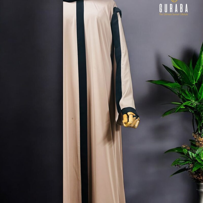 Tan Burka With Black Bit 2