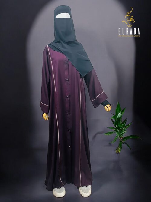 Stylish Sangria Purple Burka