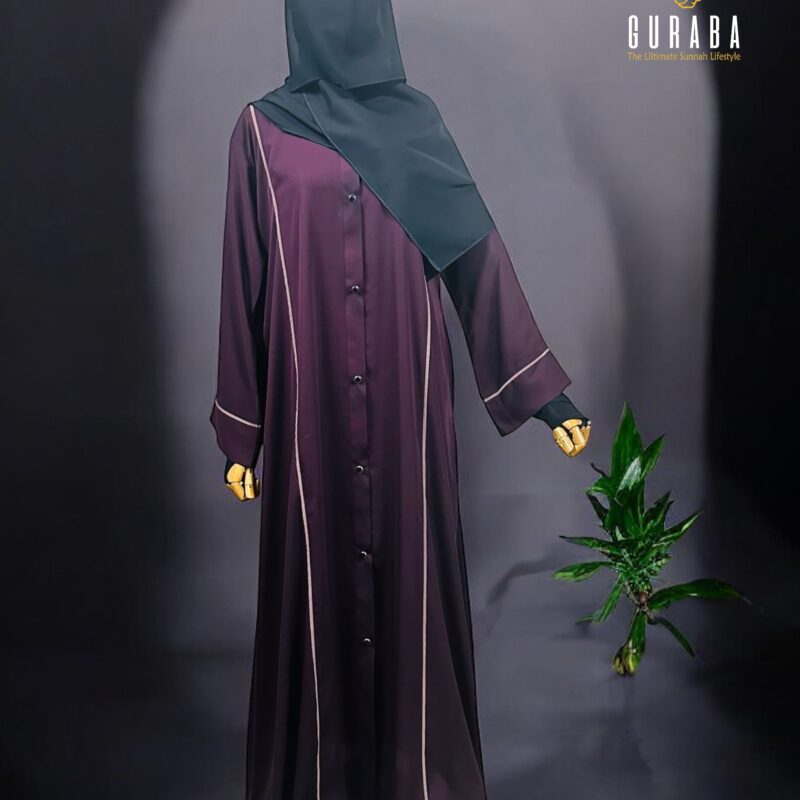 Stylish Sangria Purple Burka