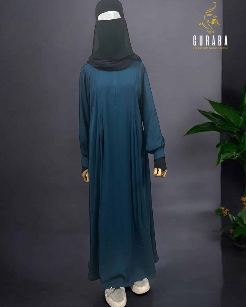 Deep Ocean Blue Plain Burka