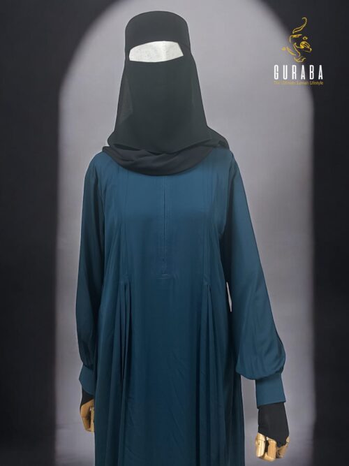 Deep Ocean Blue Plain Burka 2