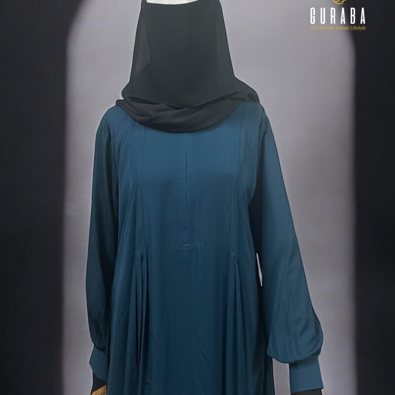 Deep Ocean Blue Plain Burka 2