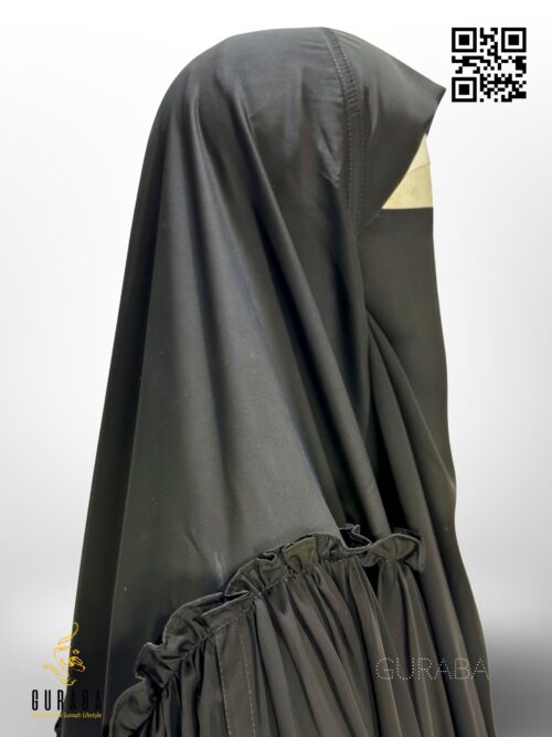 Frill Hijab - Black 4