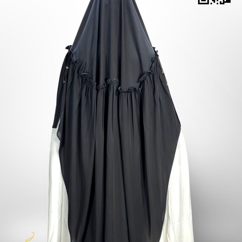 Frill Hijab - Black 2