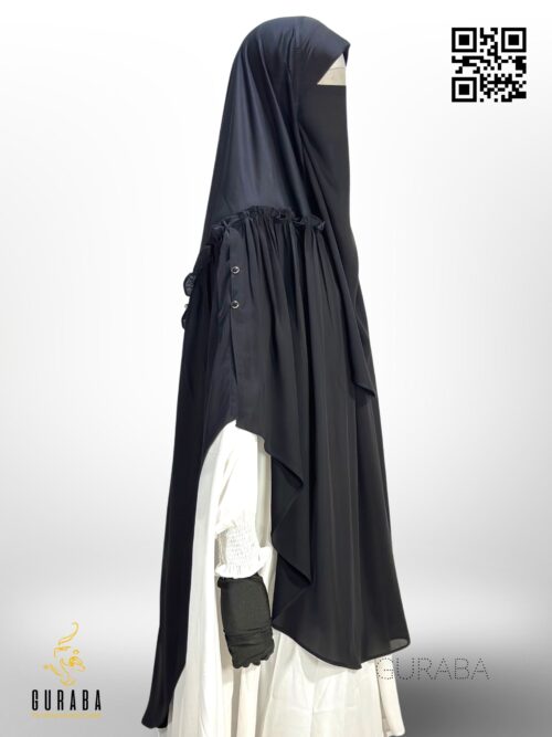 Frill Hijab - Black