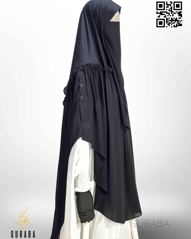 Frill Hijab - Black