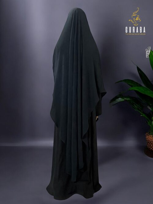 Black Full Coverage Hudaiya - Burka Set 3