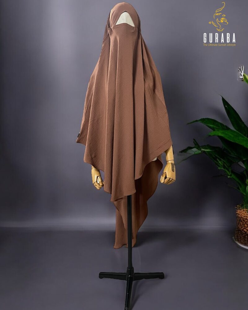 Full Coverage Hudaiya - Pinkish Brown