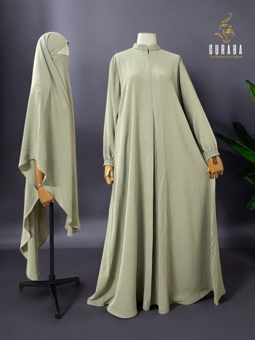 Mint Full Coverage Hudaiya - Burka Set