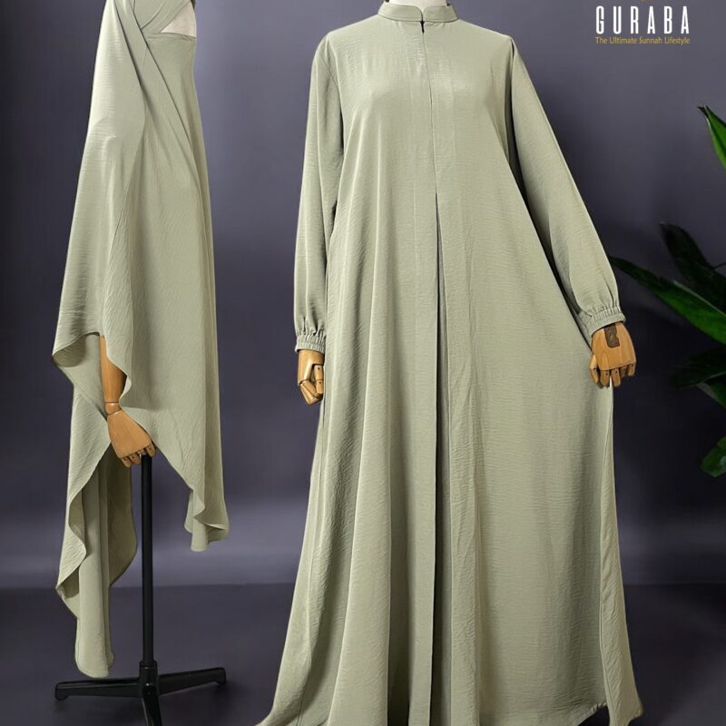 Mint Full Coverage Hudaiya - Burka Set