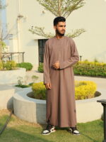 Omani Thobe Signature Series – Pulm Brown