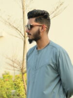 Omani Thobe Signature Series – Stone Blue
