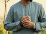 Omani Thobe Signature Series – Stone Blue