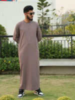 Omani Thobe Signature Series – Pulm Brown