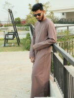 Omani Thobe Signature Series – Pulm Brown