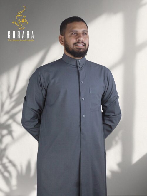 Deep Ash Kuwaiti Thobe 5