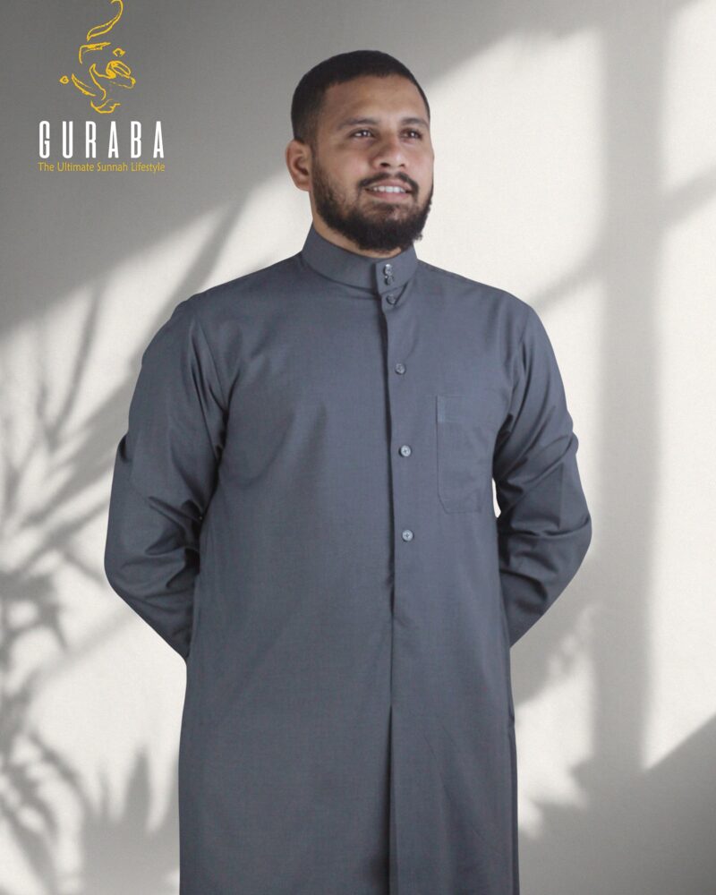 Deep Ash Kuwaiti Thobe 5