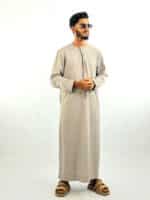 Emirate thobe light ash