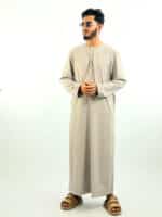 Emirate thobe light ash