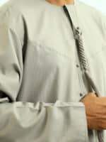 Emirate thobe light ash