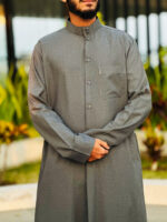 kuwaiti thobe deep ash