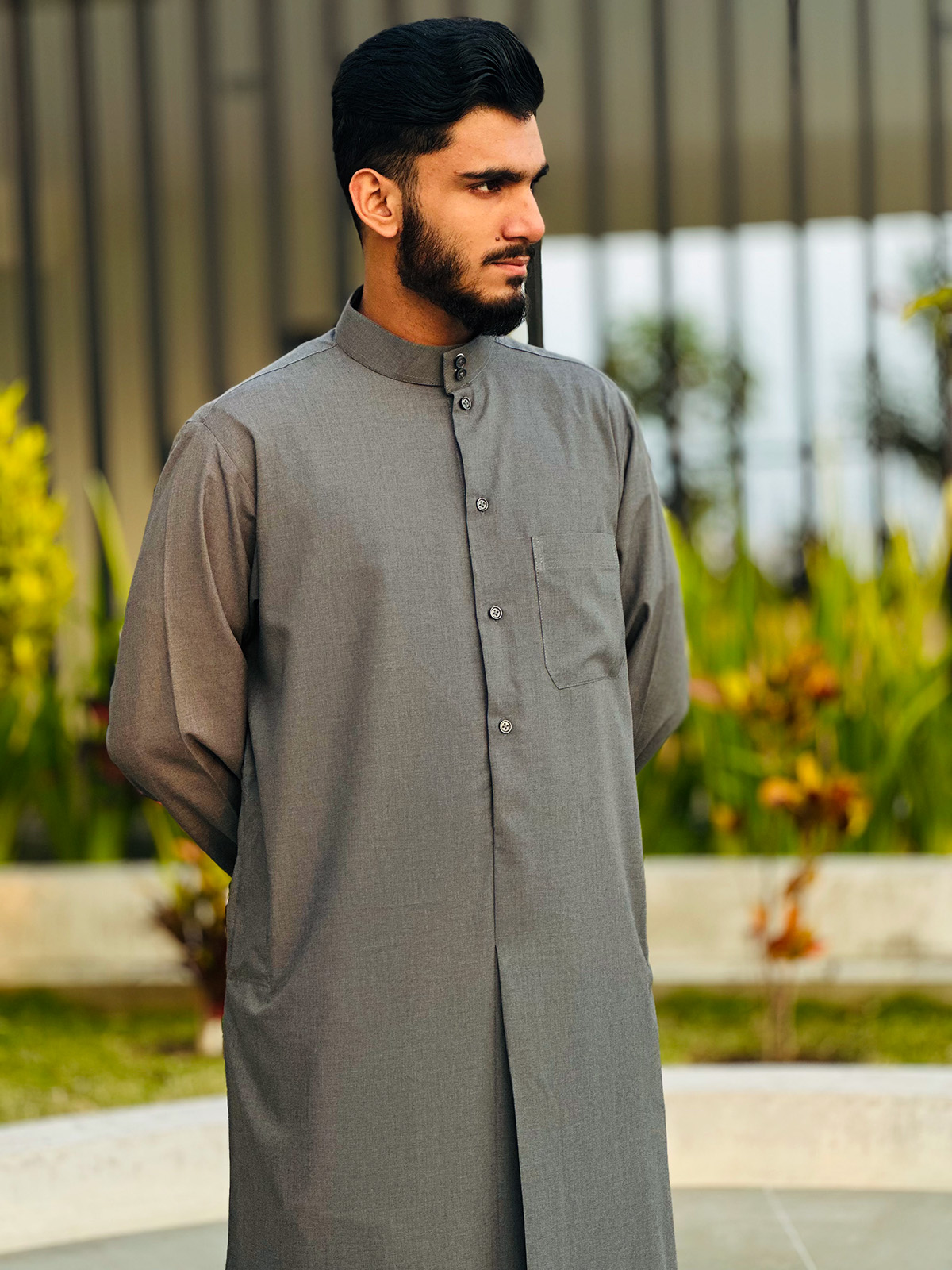 kuwaiti thobe deep ash 5 kuwaiti thobe deep ash