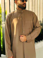 kuwaiti thobe french brown
