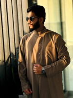 kuwaiti thobe french brown