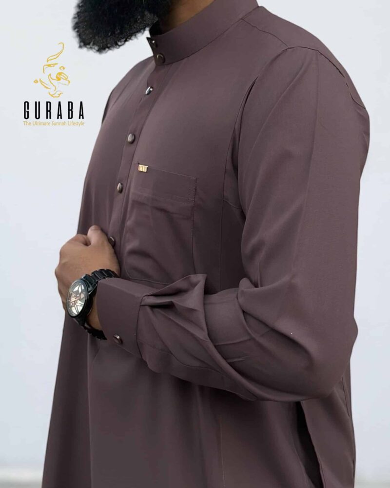 Plum Brown Arabian Jubba 2