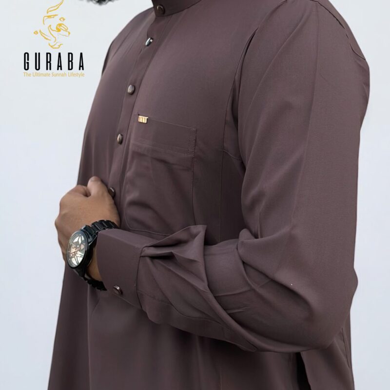 Plum Brown Arabian Jubba 2