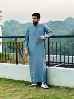 Arabian thobe Stone Blue