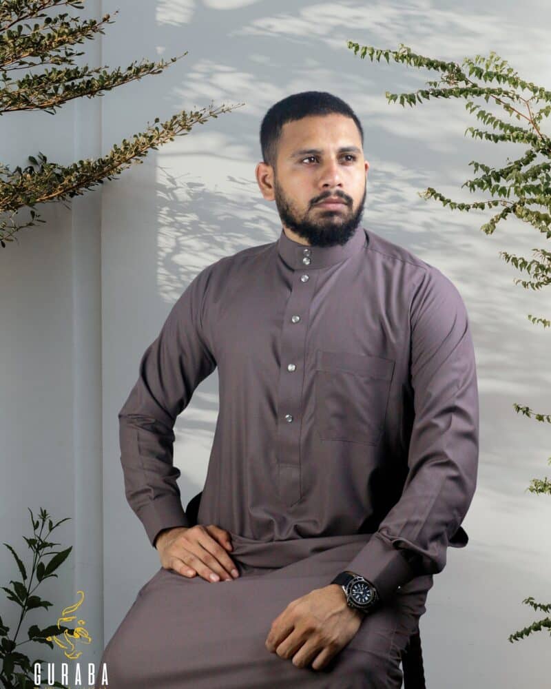 Plum Brown Arabian Jubba 5