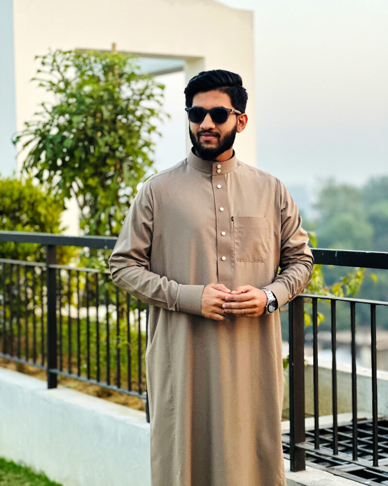 arabian Thobe french brown